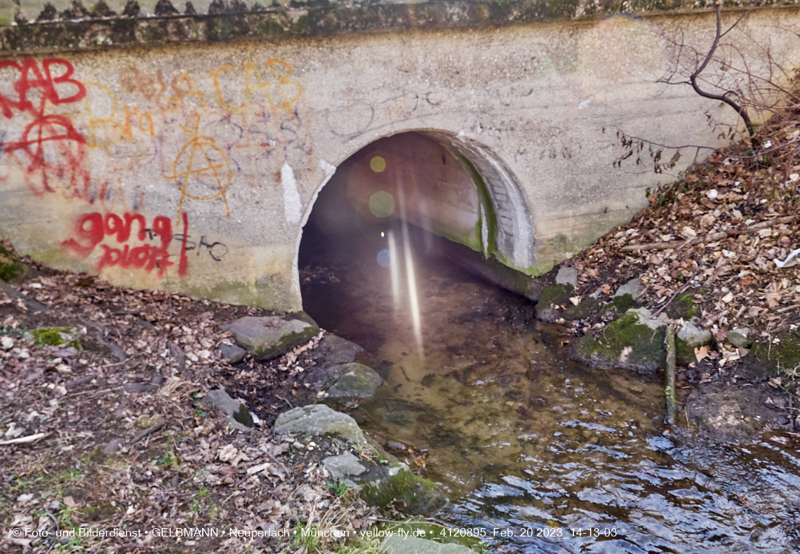 20.20.2023 - der 'verschwundene' Hachinger Bach in Berg am Laim